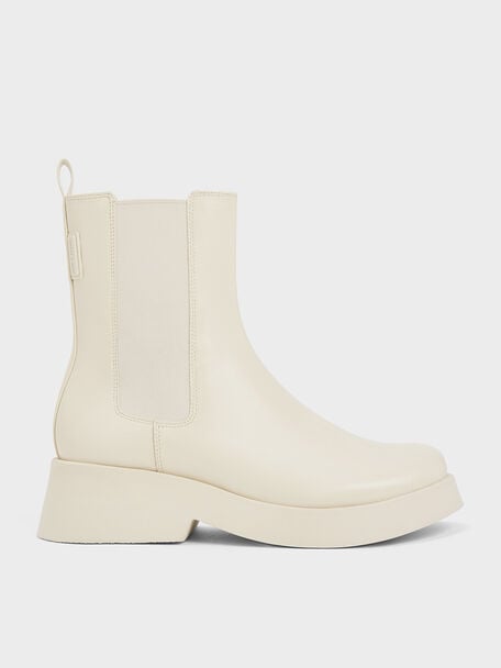 Giselle Chelsea Boots, Cream, hi-res